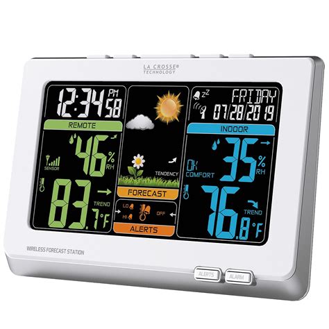 la crosse technology wireless forecast station|lacrosse indoor outdoor weather stations.